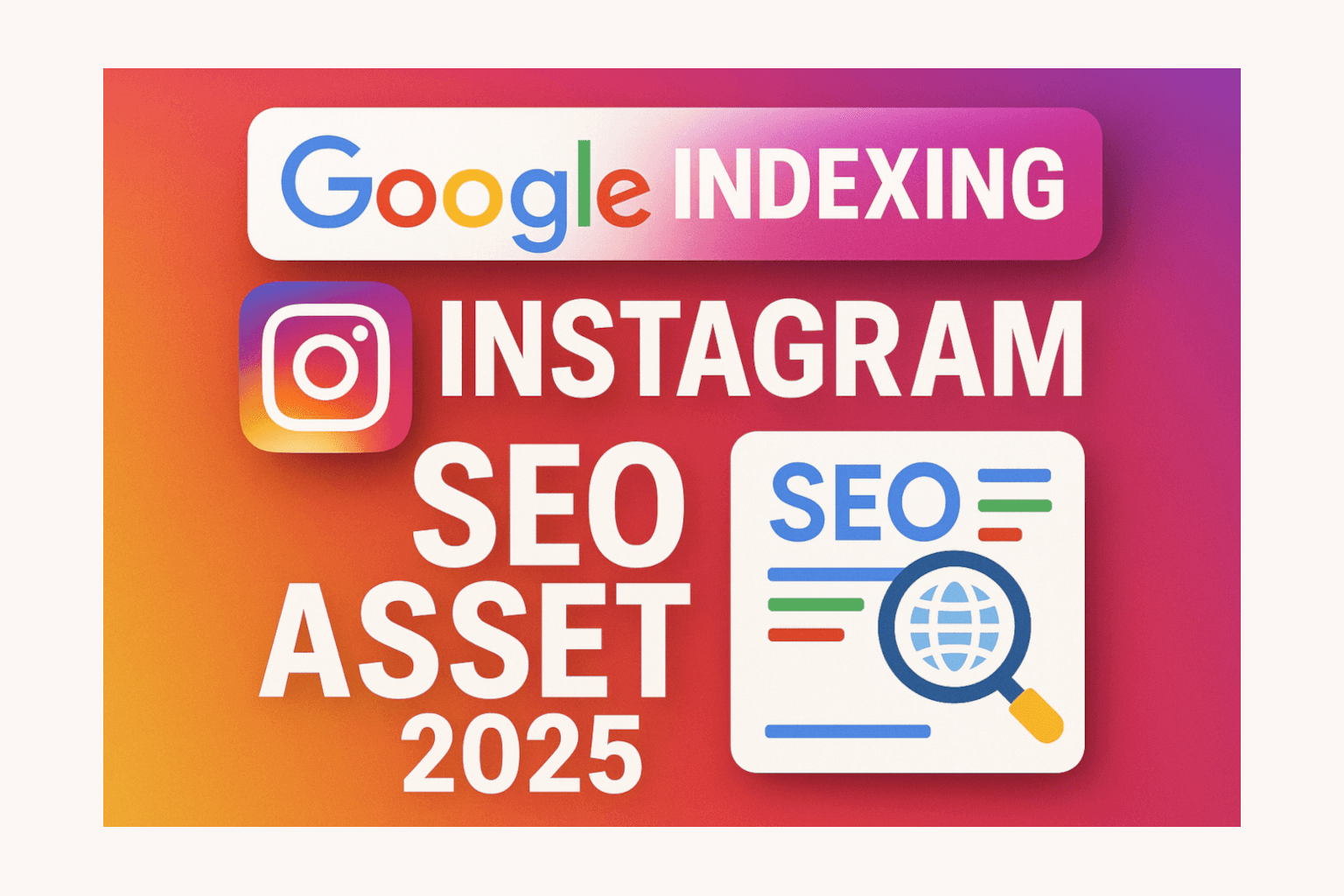 Instagram profile ranking on Google search results