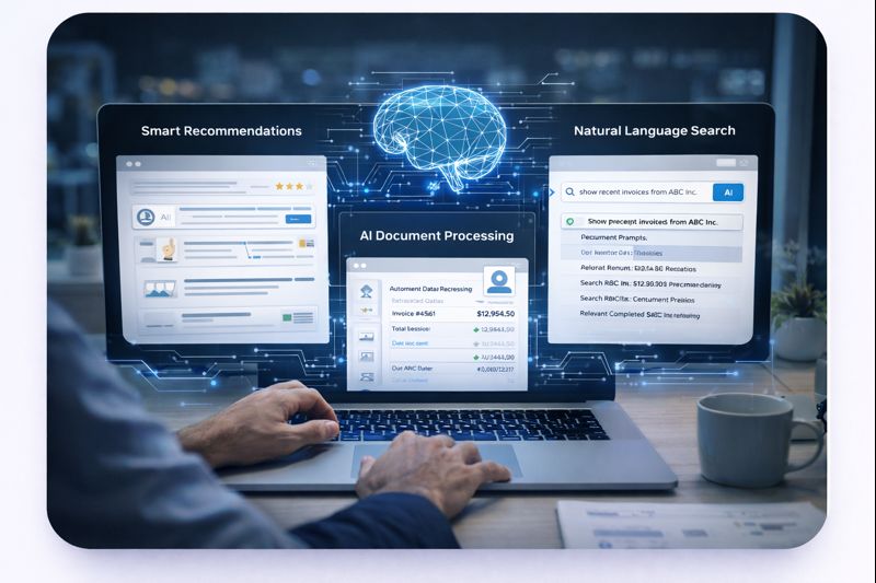 AI-powered insights dashboard showing smart recommendations and data analysis